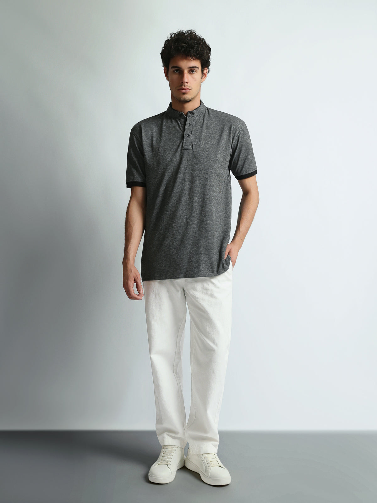 Polo shirts Regular fit textured
