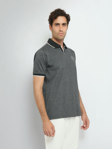 Town Team polo shirts pique slim fit Charcoal