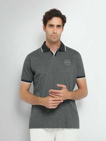 Town Team polo shirts pique slim fit Charcoal