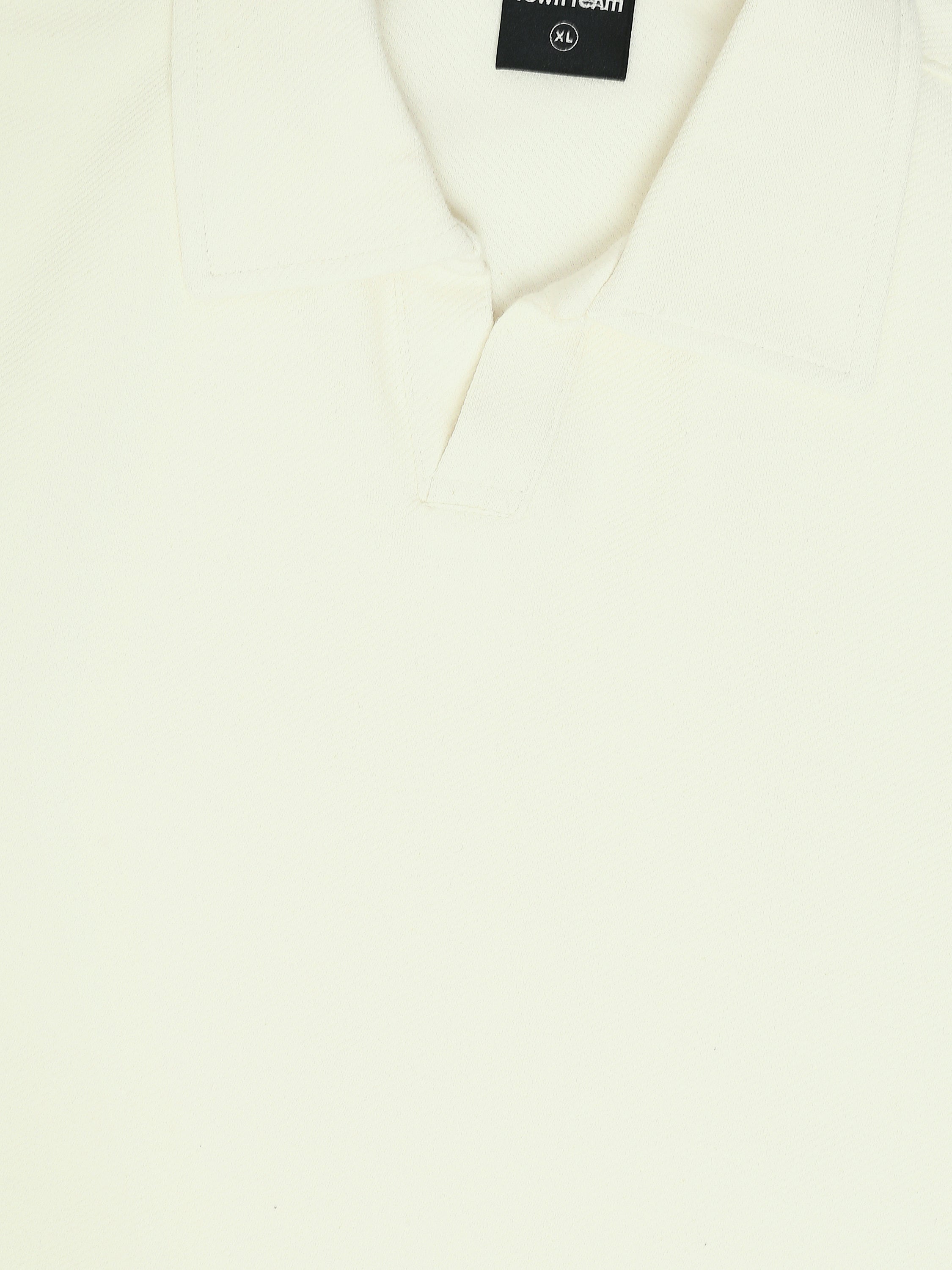 Town Team - Men's Comfort/Baggy plain top Polo shirt Sets OFF WHIT Mixed fabric