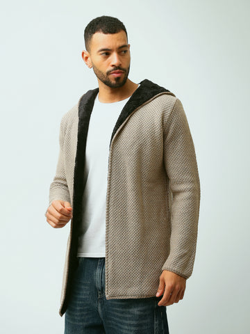 Town Team - Men's Regular plain Pullovers Beige Acrylic 