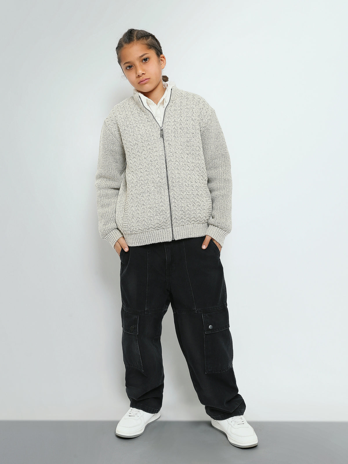 Town Team - Kids' Regular jacquard Boys Pullovers Beige Acrylic? 