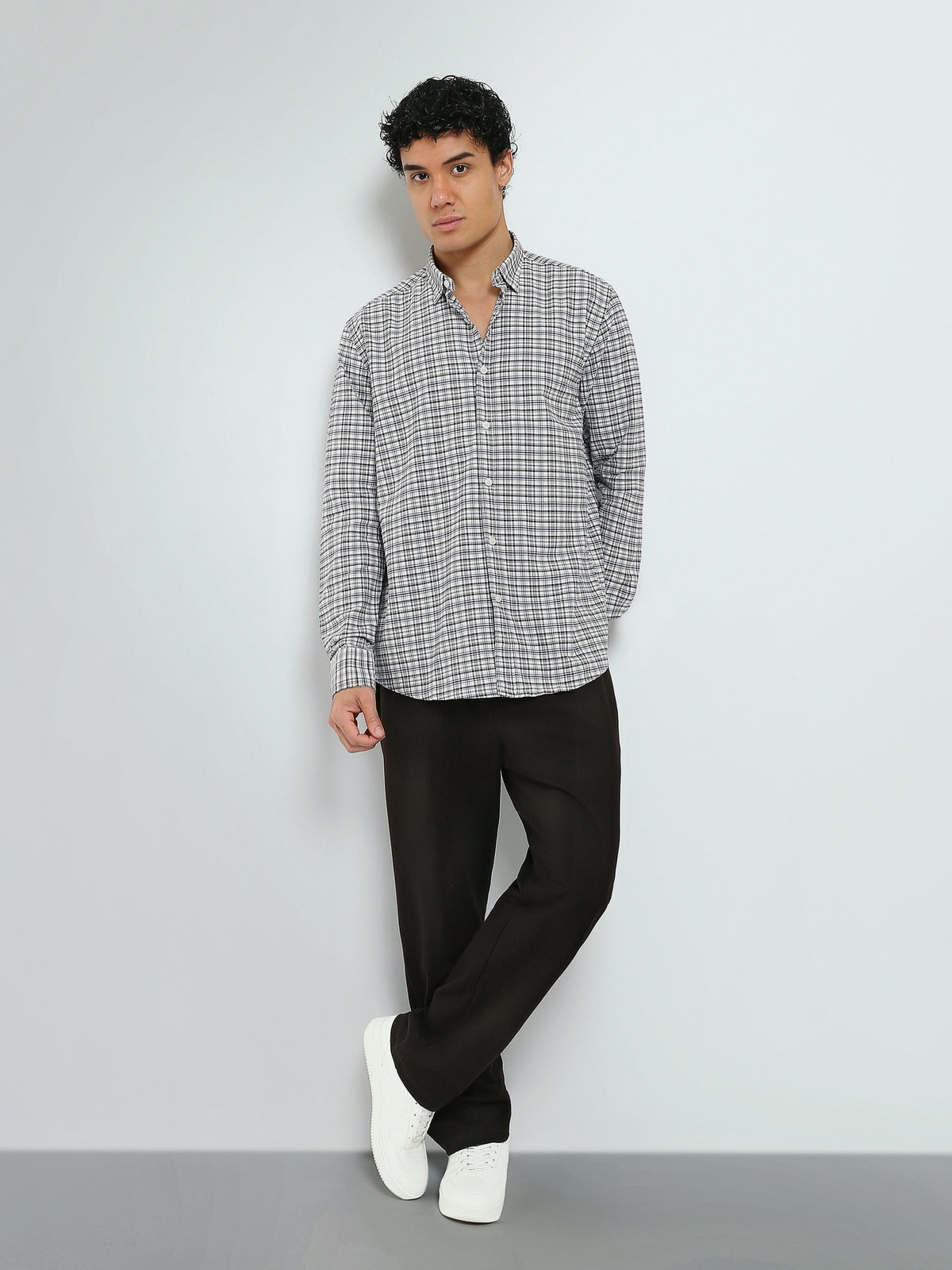 Town Team - Men's Modern oxford Long Sleeves Shirts MULTICOL Oxford
