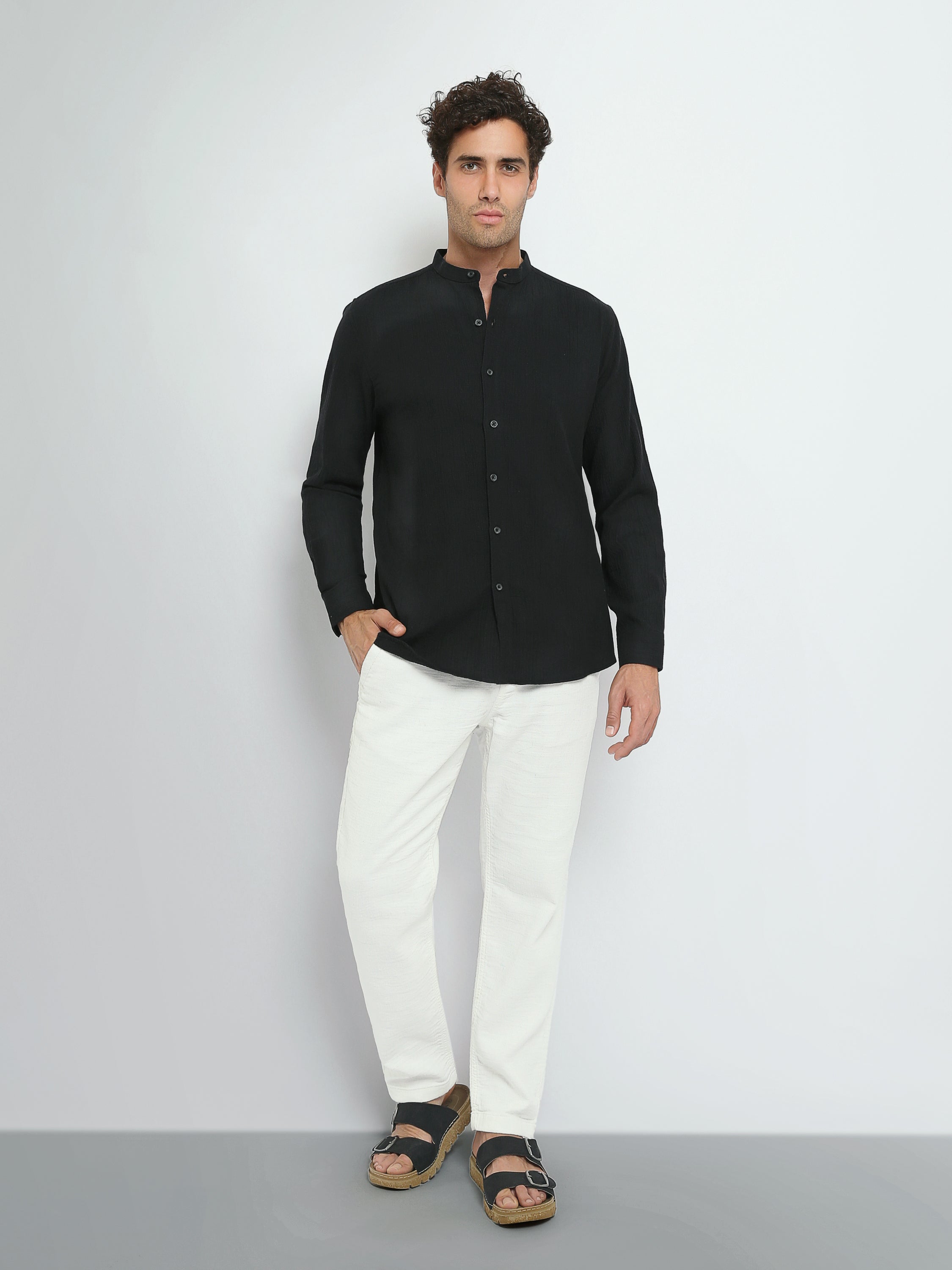 Town Team long sleeves shirts cotton slim fit Cashmere