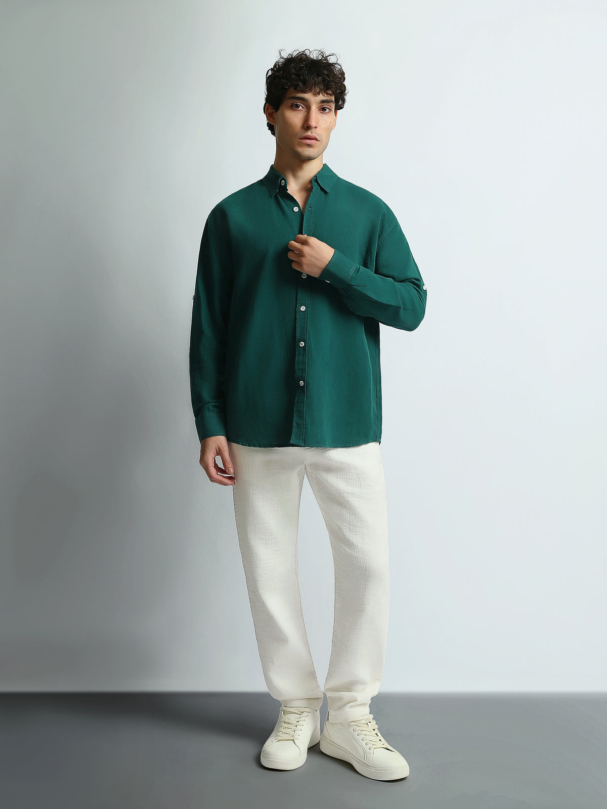 Long Sleeves Shirts Oversized fit linen