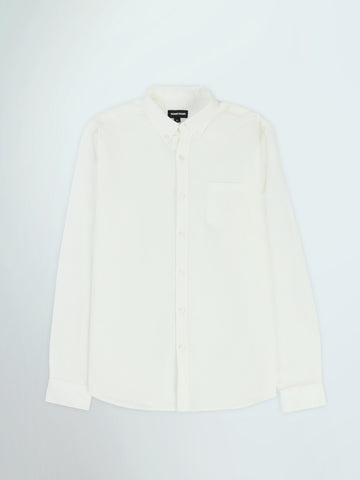 Town Team long sleeves shirts linen regular fit Olive