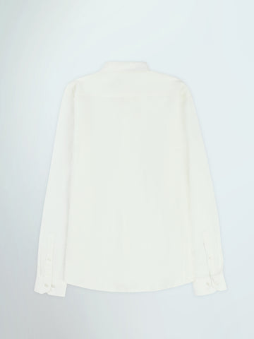 Town Team long sleeves shirts linen regular fit Olive