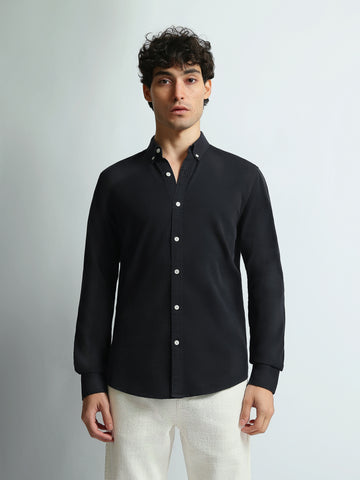 Long Sleeves Shirts Slim fit pique