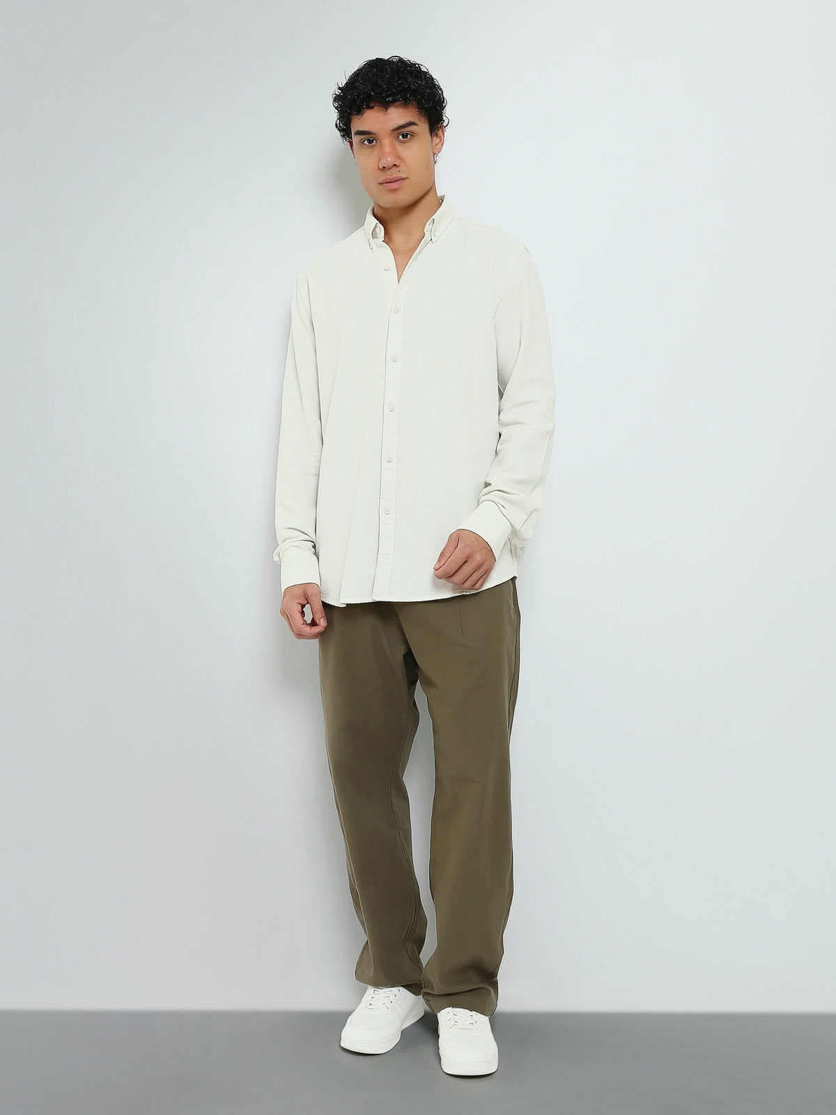 Town Team - Men's Slim pique Long Sleeves Shirts Brick Pique
