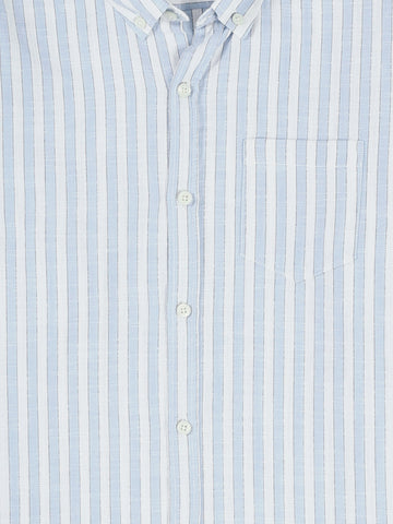Town Team long sleeves shirts linen modern fit WHT/ORG