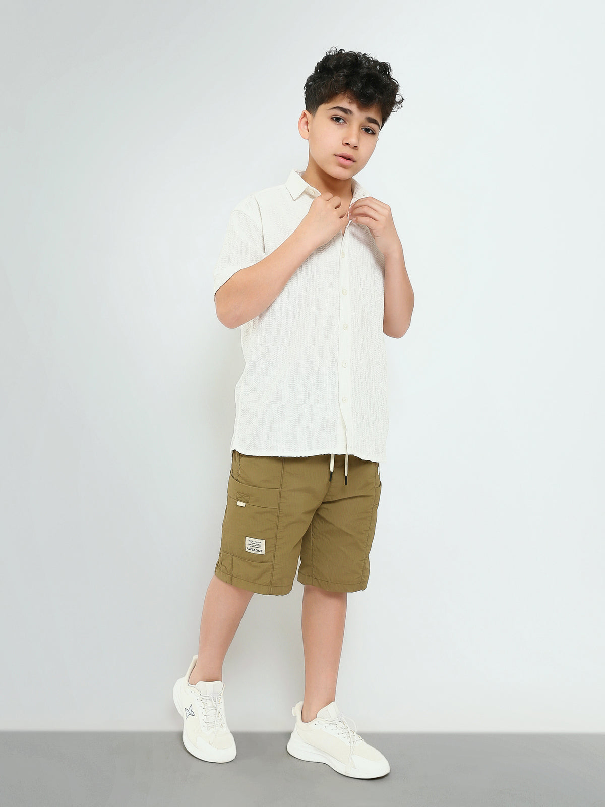 Town Team - Kids' embroidered Boys Shorts Black Mixed Materials