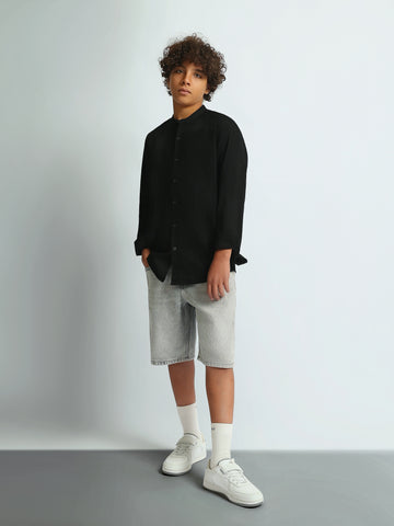 Shorts Slim fit textured
