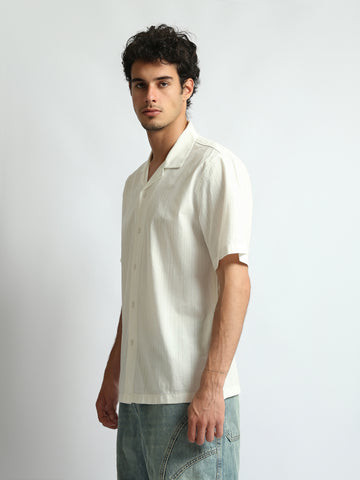 Short Sleeves Shirts Oversized fit Seersucer