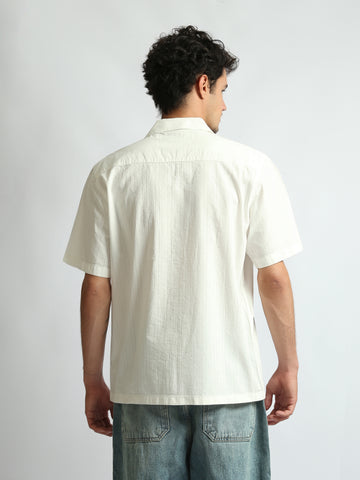Short Sleeves Shirts Oversized fit Seersucer