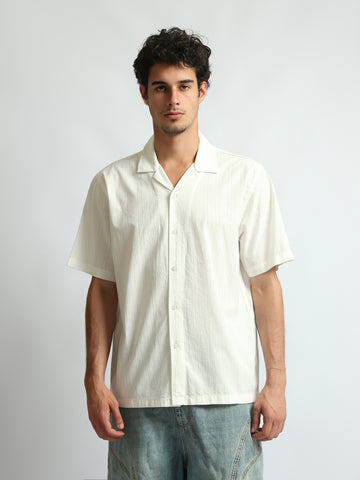 Short Sleeves Shirts Oversized fit Seersucer