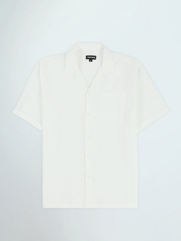 Town Team short sleeves shirts cotton oversized fit OFF WHIT
