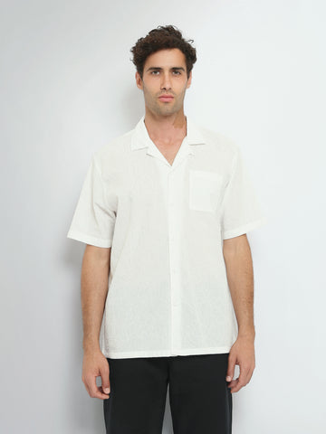 Town Team short sleeves shirts cotton oversized fit OFF WHIT