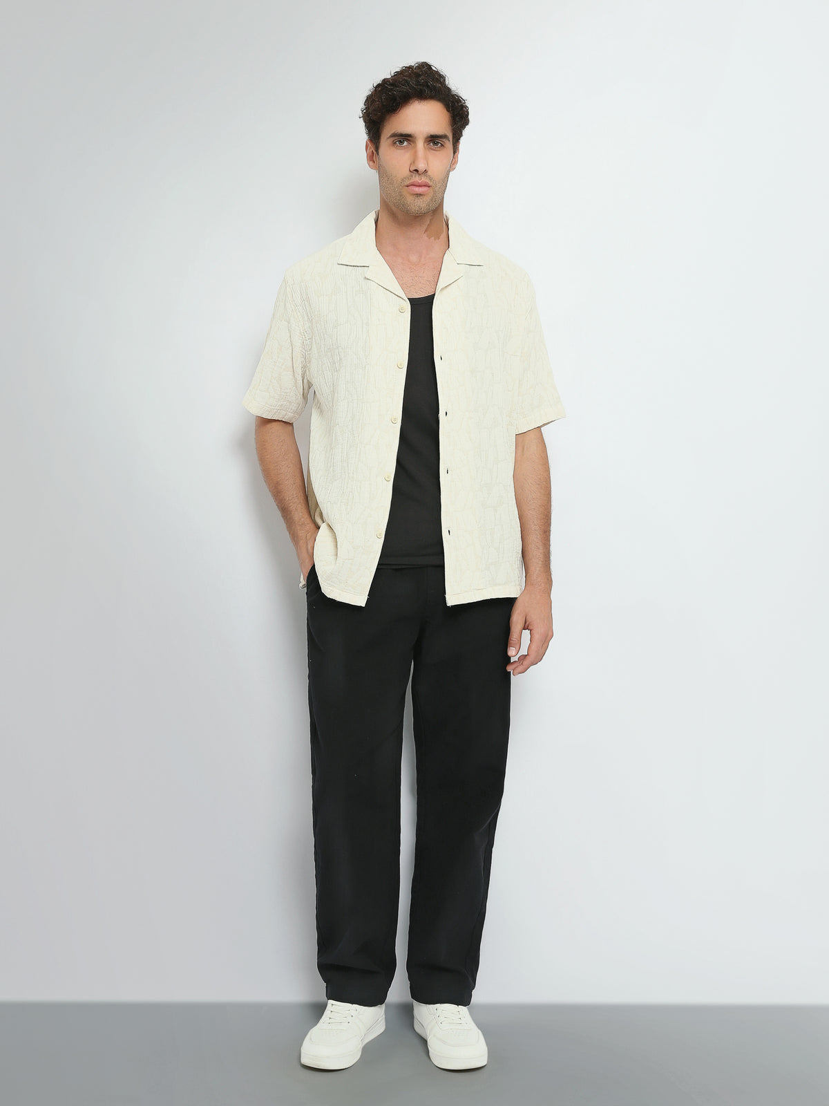 Town Team short sleeves shirts linen oversized fit Natural
