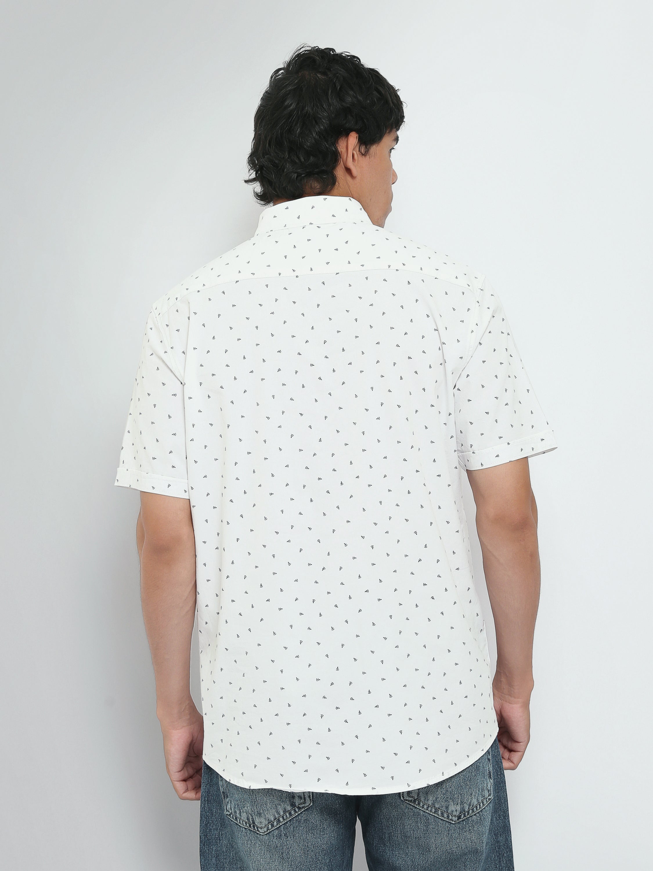 Town Team short sleeves shirts poplin slim fit OFF WHIT