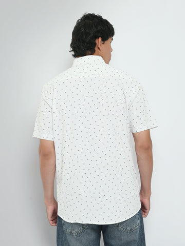 Town Team short sleeves shirts poplin slim fit OFF WHIT