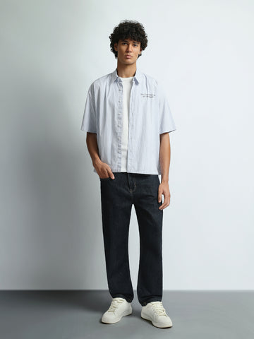 Short Sleeves Shirts Loose fit poplin