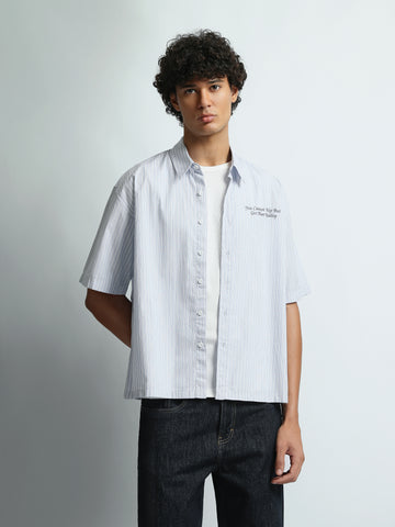 Short Sleeves Shirts Loose fit poplin