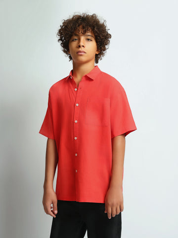 Short Sleeves Shirts Loose fit linen