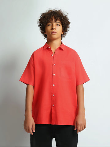 Short Sleeves Shirts Loose fit linen