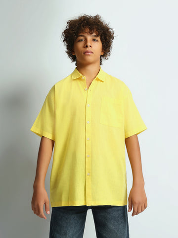Short Sleeves Shirts Loose fit linen