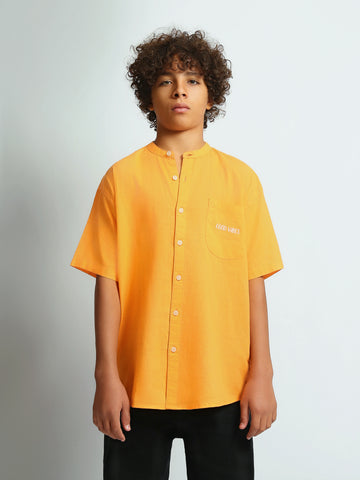 Short Sleeves Shirts Loose fit linen
