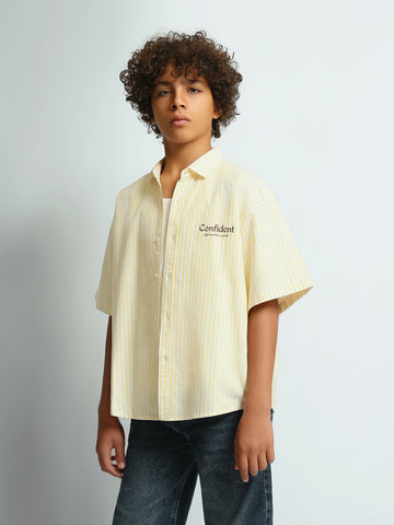 Short Sleeves Shirts Boxy fit oxford