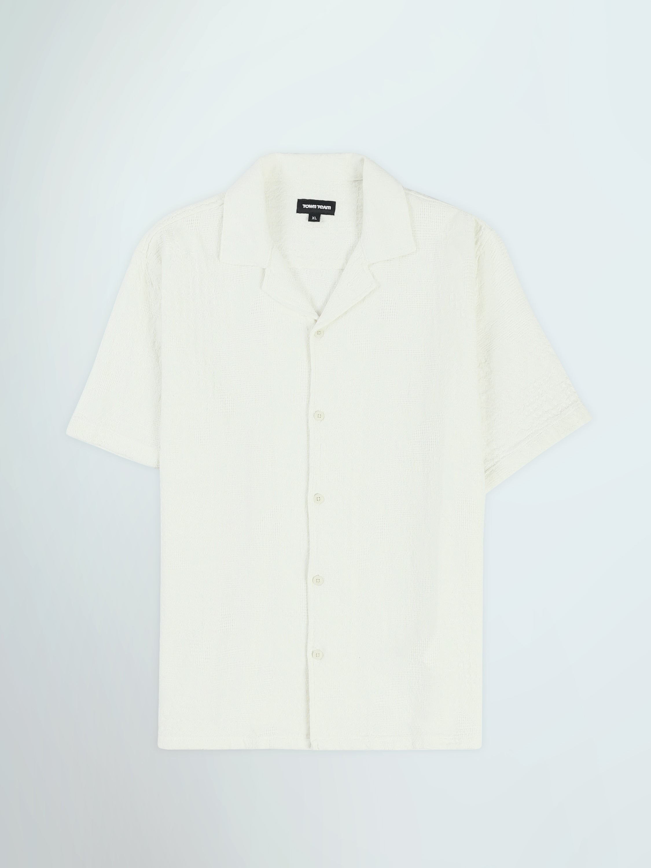 Town Team short sleeves shirts cotton oversized fit OFF WHIT