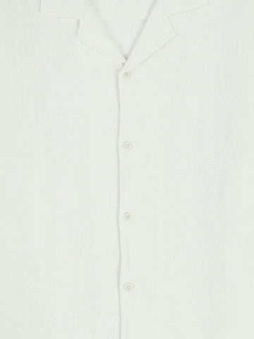Town Team short sleeves shirts cotton oversized fit OFF WHIT