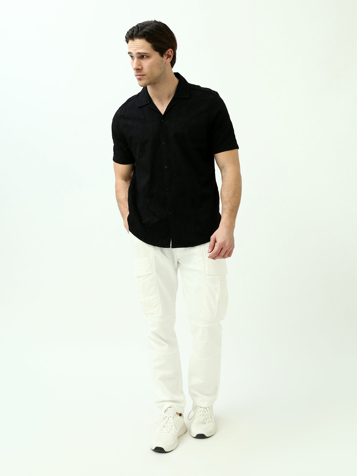 Town Team - Men's plain top Shirt Sets Black