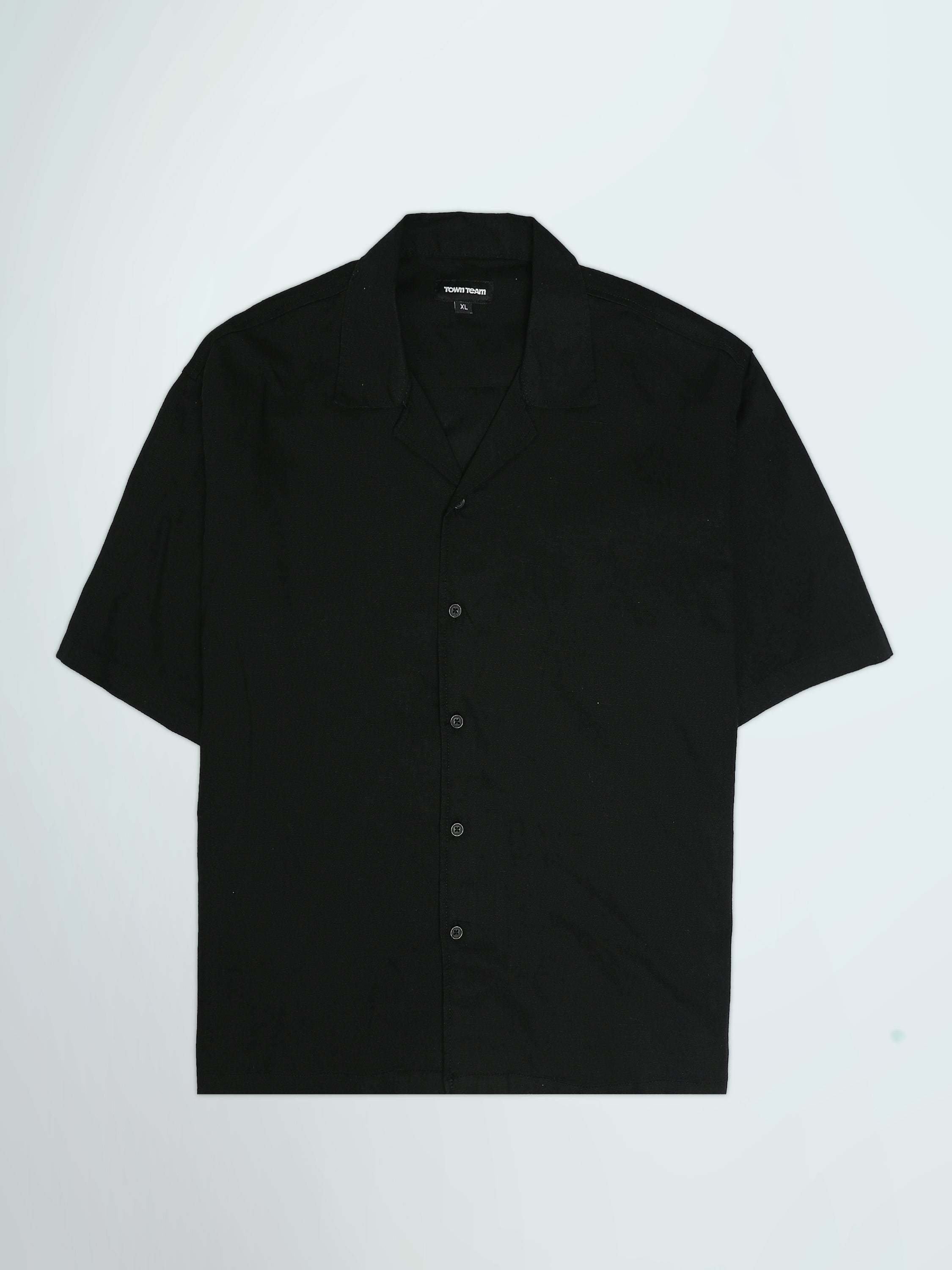 Town Team - Men's plain top Shirt Sets Orange Linen