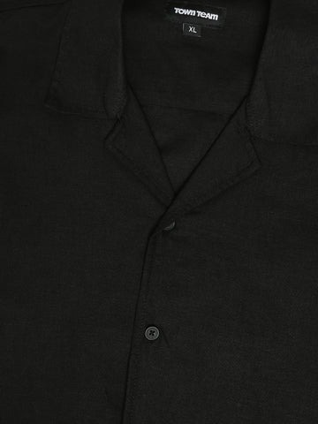 Town Team - Men's plain top Shirt Sets Orange Linen