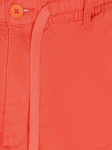 Town Team - Men's plain top Shirt Sets Orange Linen