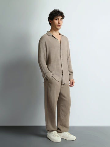 Shirt Sets Oversize fit/Baggy fit plain top
