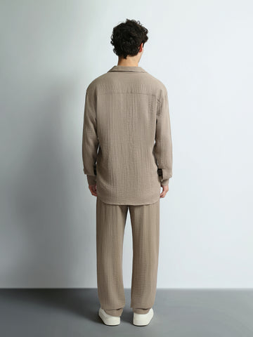 Shirt Sets Oversize fit/Baggy fit plain top