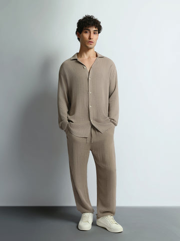 Shirt Sets Oversize fit/Baggy fit plain top