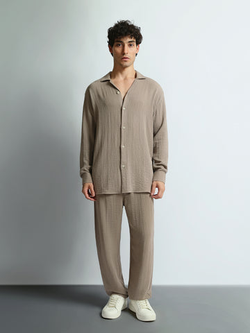 Shirt Sets Oversize fit/Baggy fit plain top