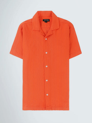 Shirt Sets oversize fit shirt + relaxed fit short texture top
