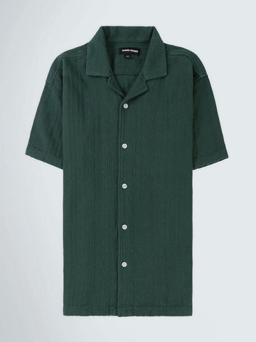 Shirt Sets oversize fit shirt + relaxed fit short texture top