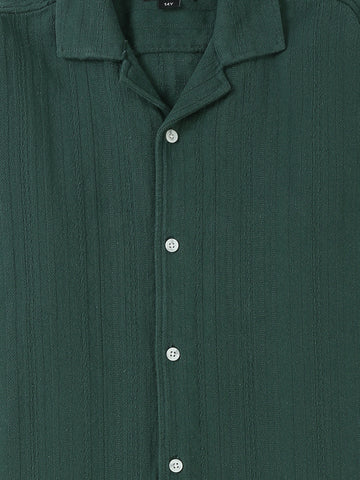Shirt Sets oversize fit shirt + relaxed fit short texture top