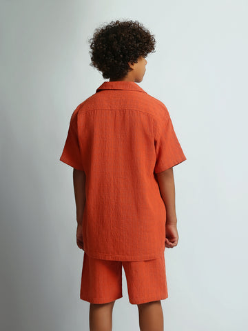 Shirt Sets oversize fit shirt + relaxed fit short texture