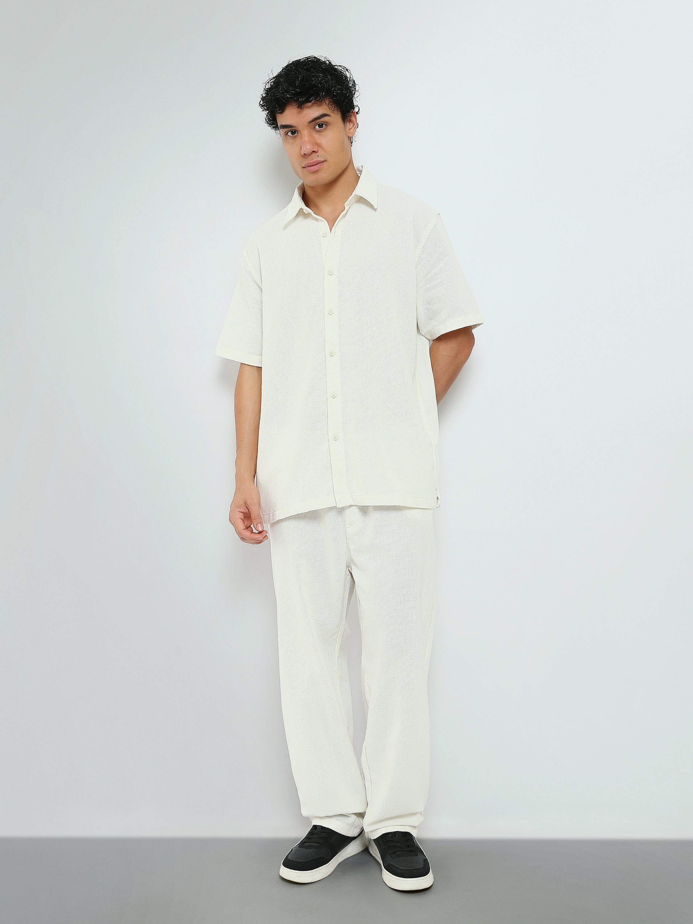Town Team - Men's plain top Shirt Sets Black