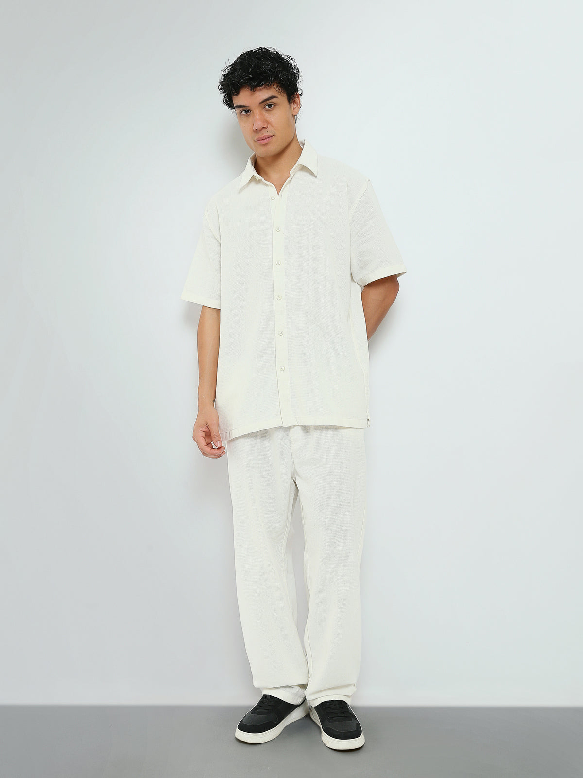 Town Team - Men's plain top Shirt Sets Black