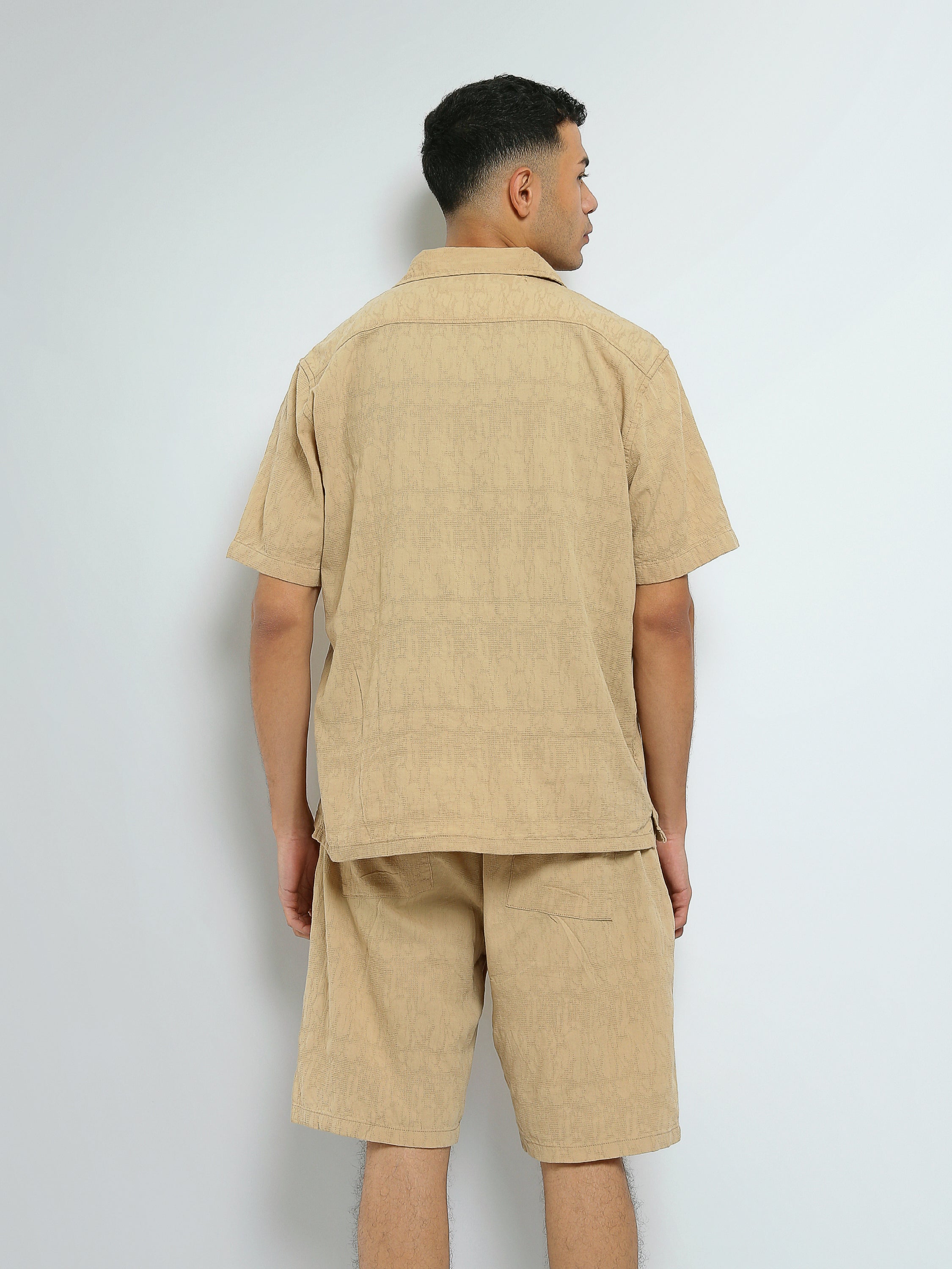 Town Team - Men's plain top Shirt Sets Beige