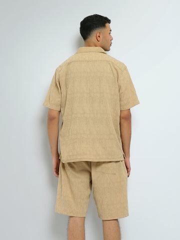 Town Team - Men's plain top Shirt Sets Beige