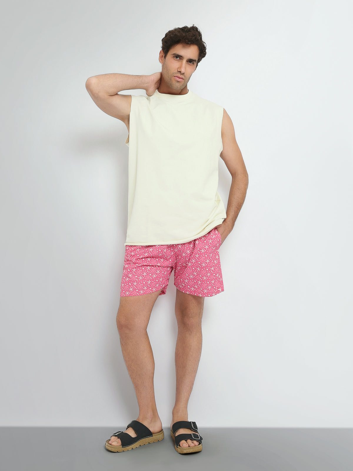 Town Team swim shorts all-over print Pink